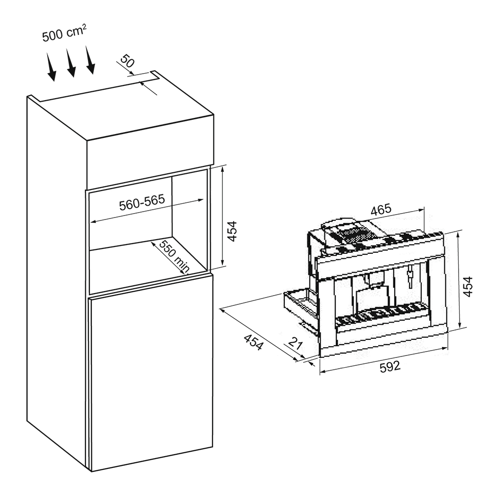 9145145 Встраиваемая кофемашина KRONA REMS 45H coffee BL черный KRONA1 STDN-0035112 - Вид №21