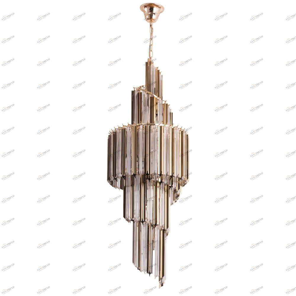 Каскадная люстра Divinare Frizzante 1683/01 LM-11 DIVINARE ДИЗАЙНЕРСКИЕ, FRIZZANTE 328849 Золото 