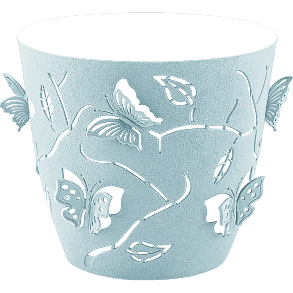 Горшок Butterflies ø 145 мм 1.4 л голубой Santreyd STLM-2067447 - Вид №3