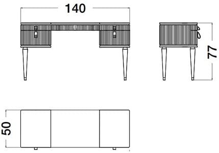 Деревянный туалетный столик CPRN HOMOOD Cocoon ARCH-00116658 - Вид №3