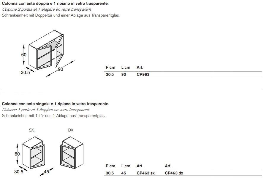 ARTELINEA Стенка для ванной со стеклянными дверцами sun-id-1375448 - Вид №2
