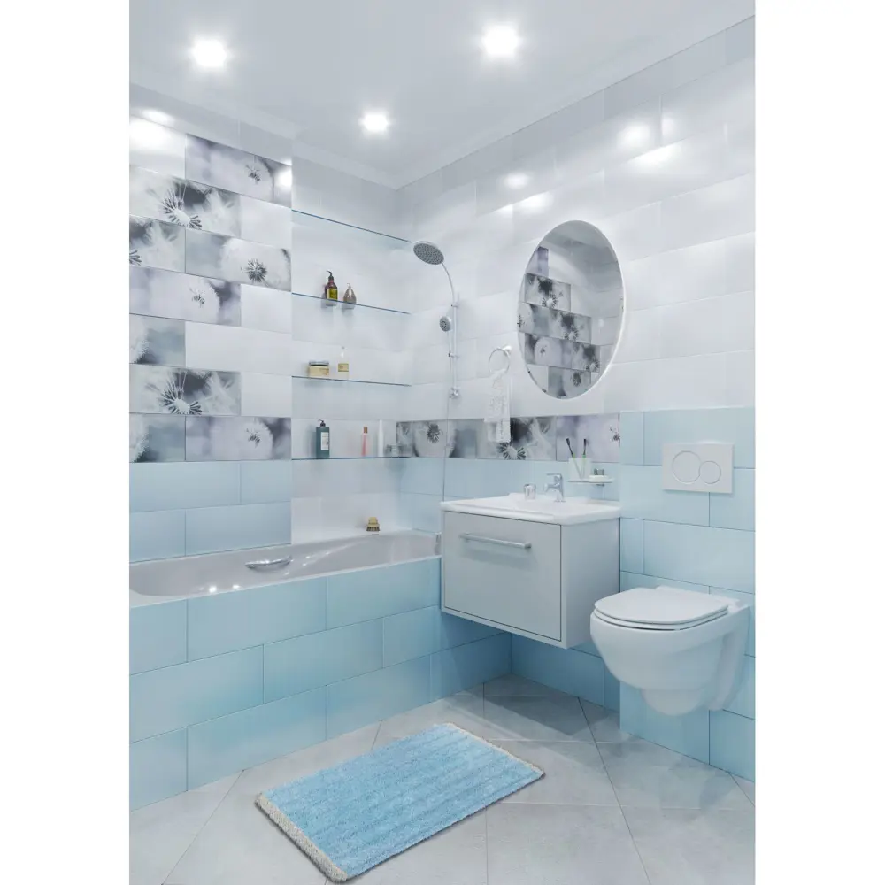 Плитка настенная «Концепт» 2Т 50x20 см 1.4 м² цвет зелёный 82383423 STLM-2132543 Santreyd  - Вид №4