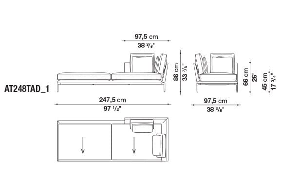 Кожаный диван B&B Italia Атолл ARCH-00112726 - Вид №67