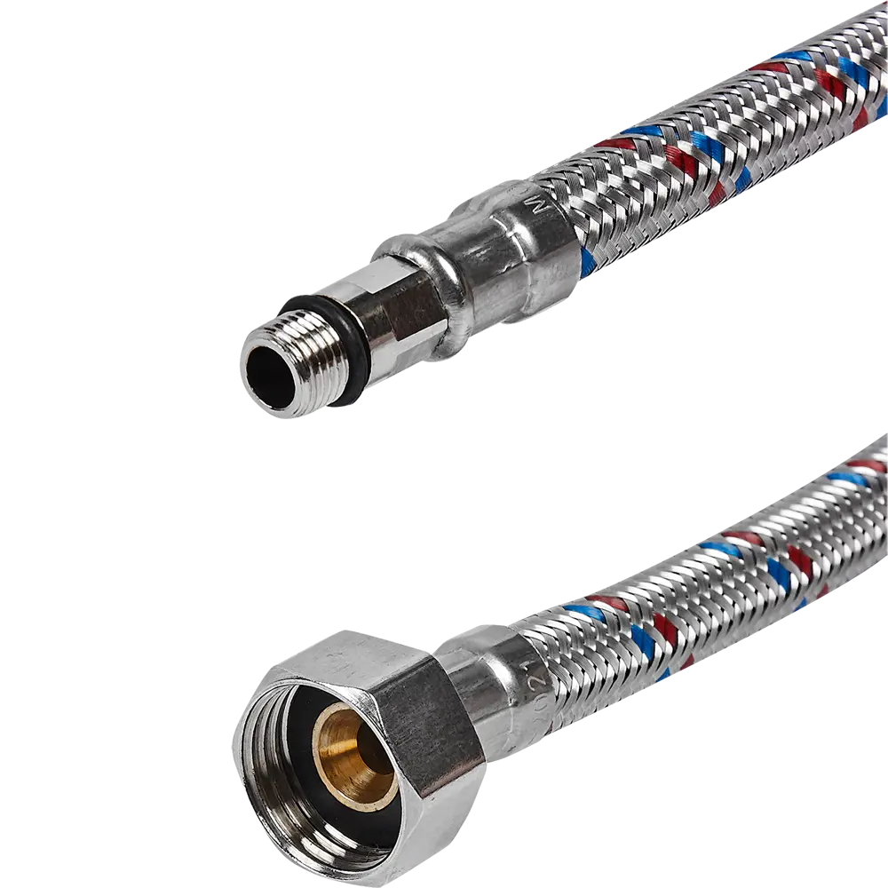 Гибкая подводка для воды ДТРД 200 см x М10 x 1/2" наружная-внутренняя резьба STLM-2120333 - Вид №1