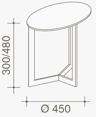 Lema Журнальный столик / прикроватная тумбочка из дерева sun-id-1446108 - Вид №8