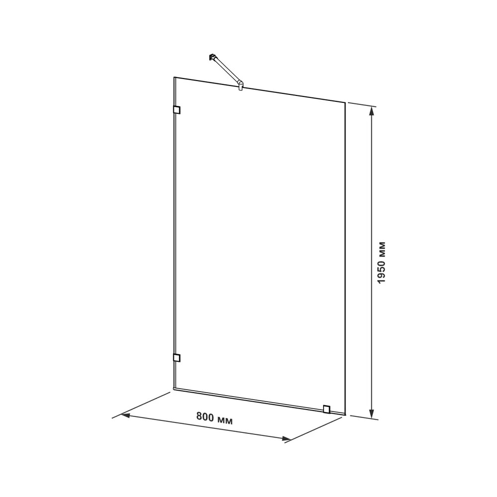 Santreyd Боковая панель Тон 80 Комфорт для душевой зоны Walk-In 82069204 STLM-0018789 - Вид №10
