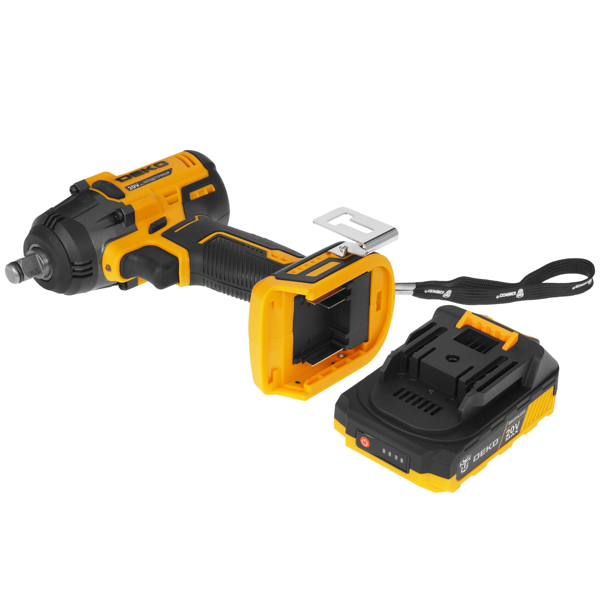 Гайковерт DEKO DKIS20 MAX 20V 5371053 STDN-0041329 - Вид №5