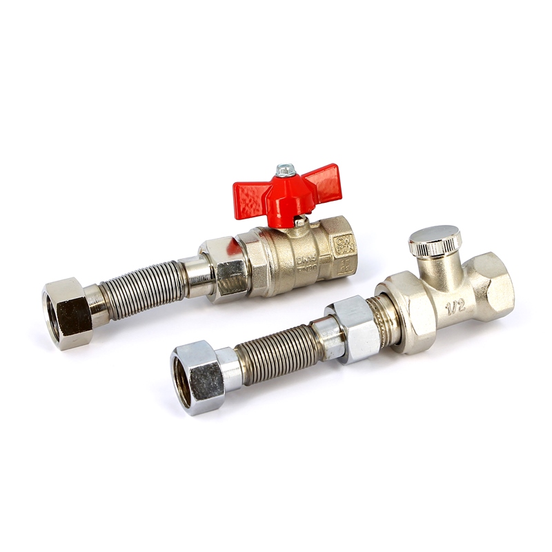 Комплект гибких подводов Wilma с запорной арматурой ARM