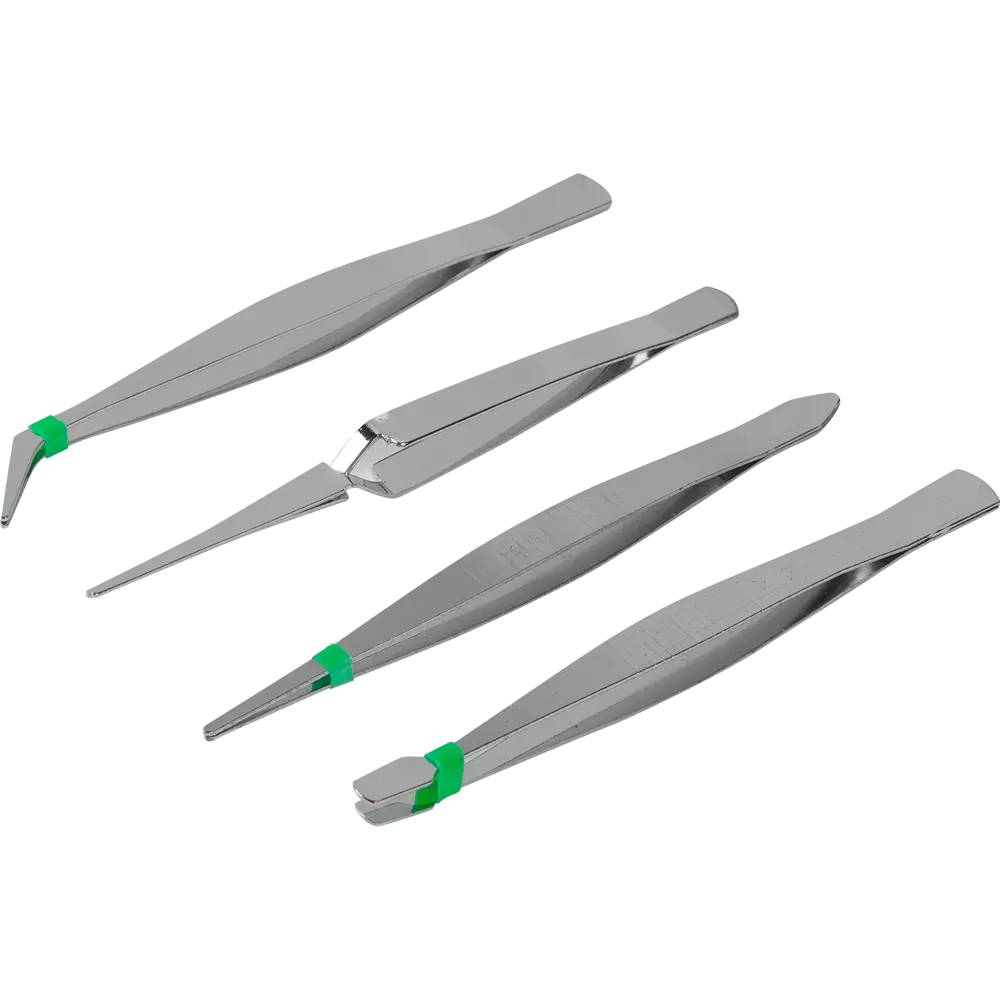 Набор пинцетов специальных из углеродистой стали Спец 3630, 4 шт STLM-2129596