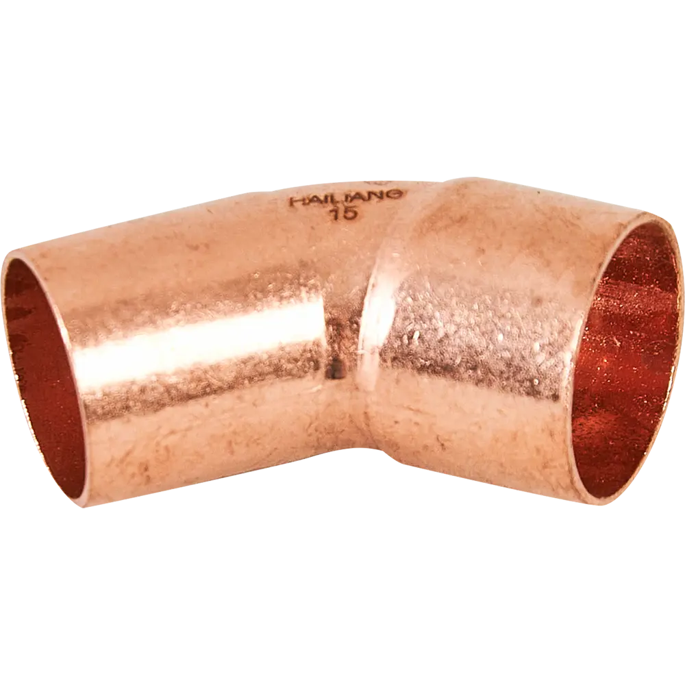 Угол однораструбный Hailiang ø15/45° мм медь STLM-2158379