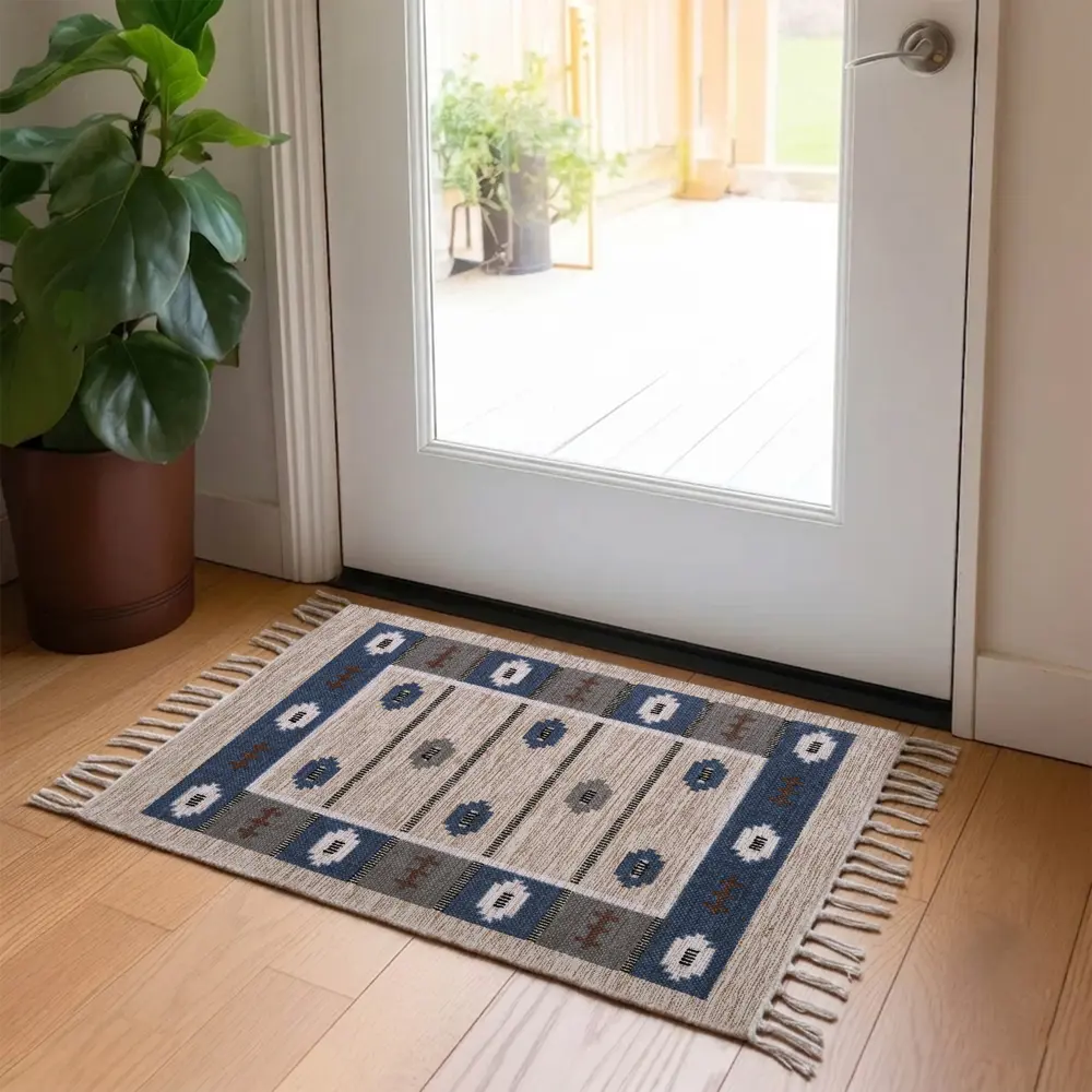 Коврик грязезащитный KREAFORTA Cauvery 60x90 см хлопок цвет бежевый STLM-2183549 - Вид №5