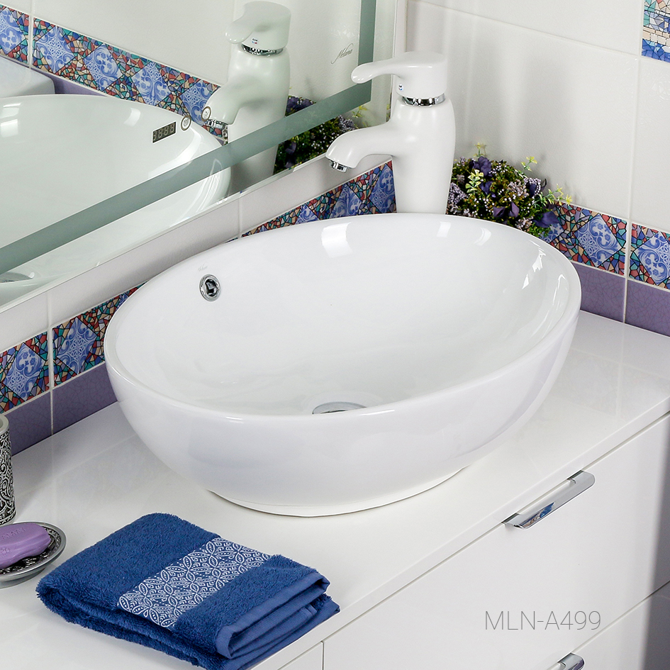 Накладная раковина melana mln-a499 A499-805 - Вид №2