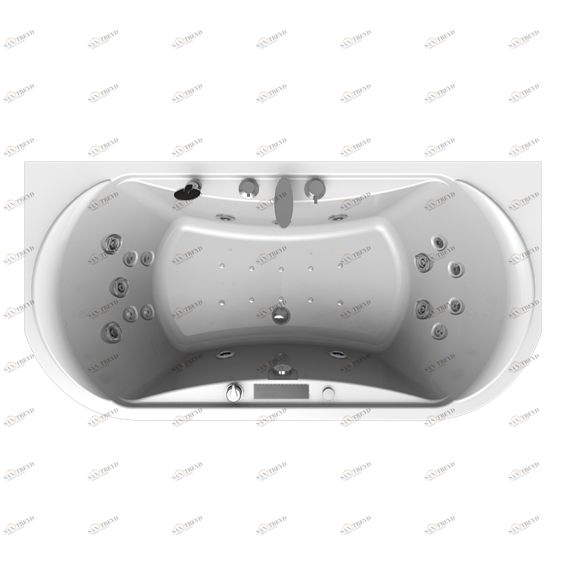 Гидромассаж "Специальный Chrome" на ванну Титан-лонг (двигатель 1500 Вт, система "Turbo-pool", джет Релакс - 13 шт., джет Магнус, Линц - 4 шт.) Radomir 1-65-2-0-4-040