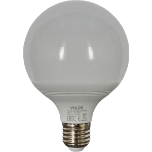 Лампа светодиодная Volpe Norma E27 220 В 16 Вт шар 1300 лм тёплый белый свет