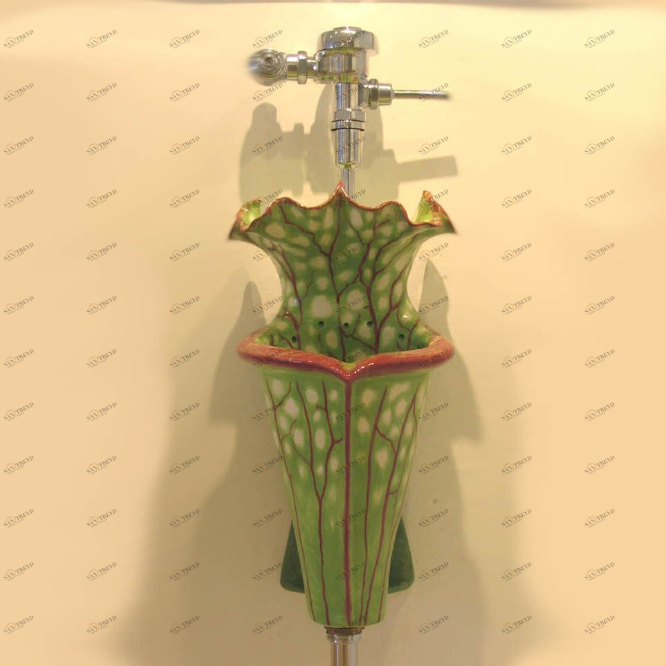 48671 Настенный писсуар, уринал с мушкой Clark Made Urinal