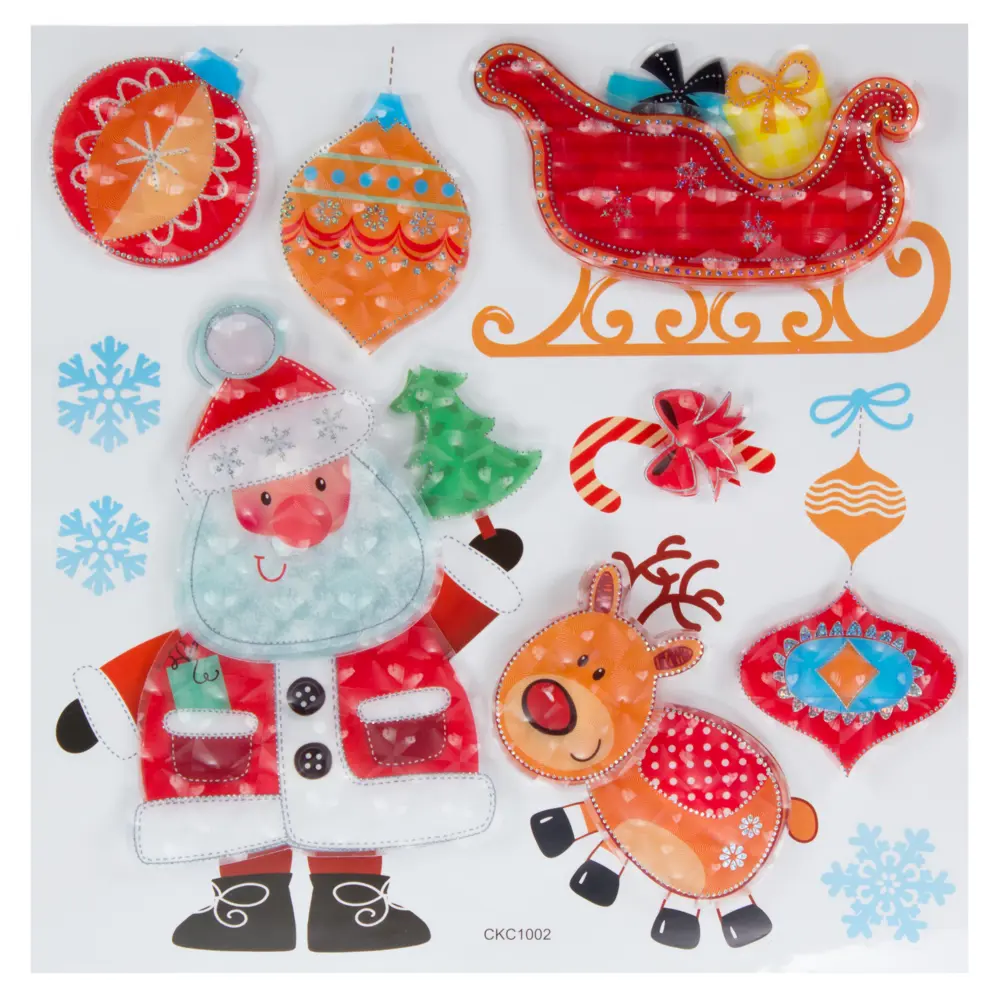 Наклейки 3D «Санта и Олень» Santreyd STLM-2188211