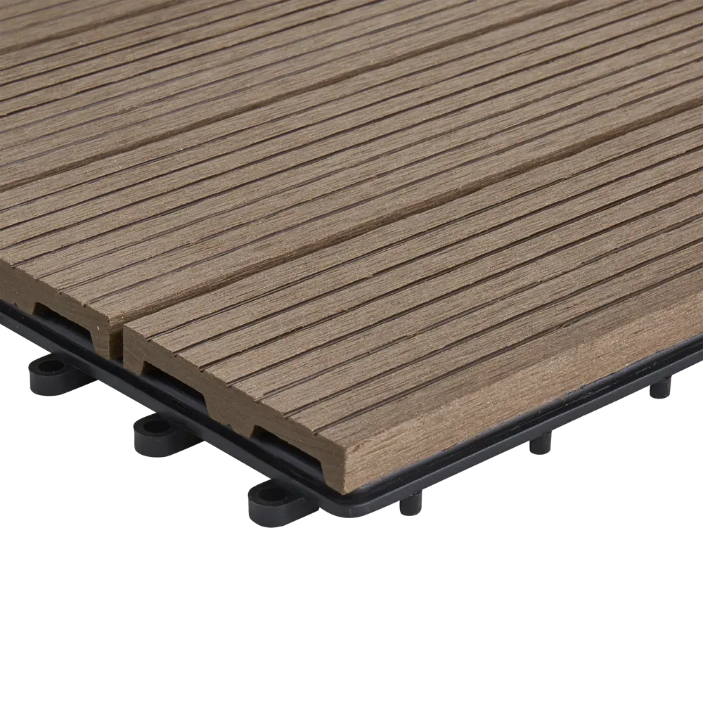 Садовая плитка ДПК 30x30 см шоколад Santreyd STLM-2184673 - Вид №1