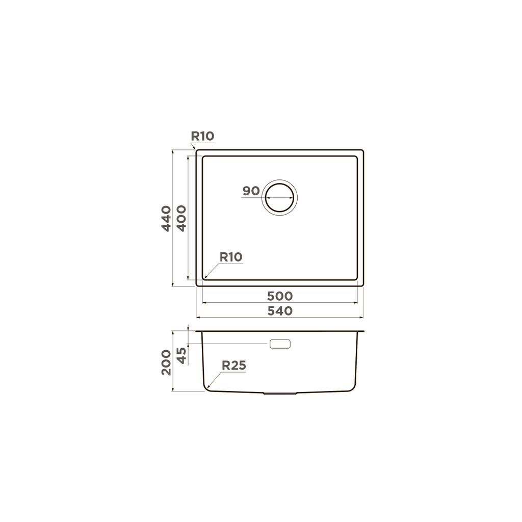 Кухонная мойка Tadzava 54-U/I Ultra GM OMOIKIRI 4993267 - Вид №5
