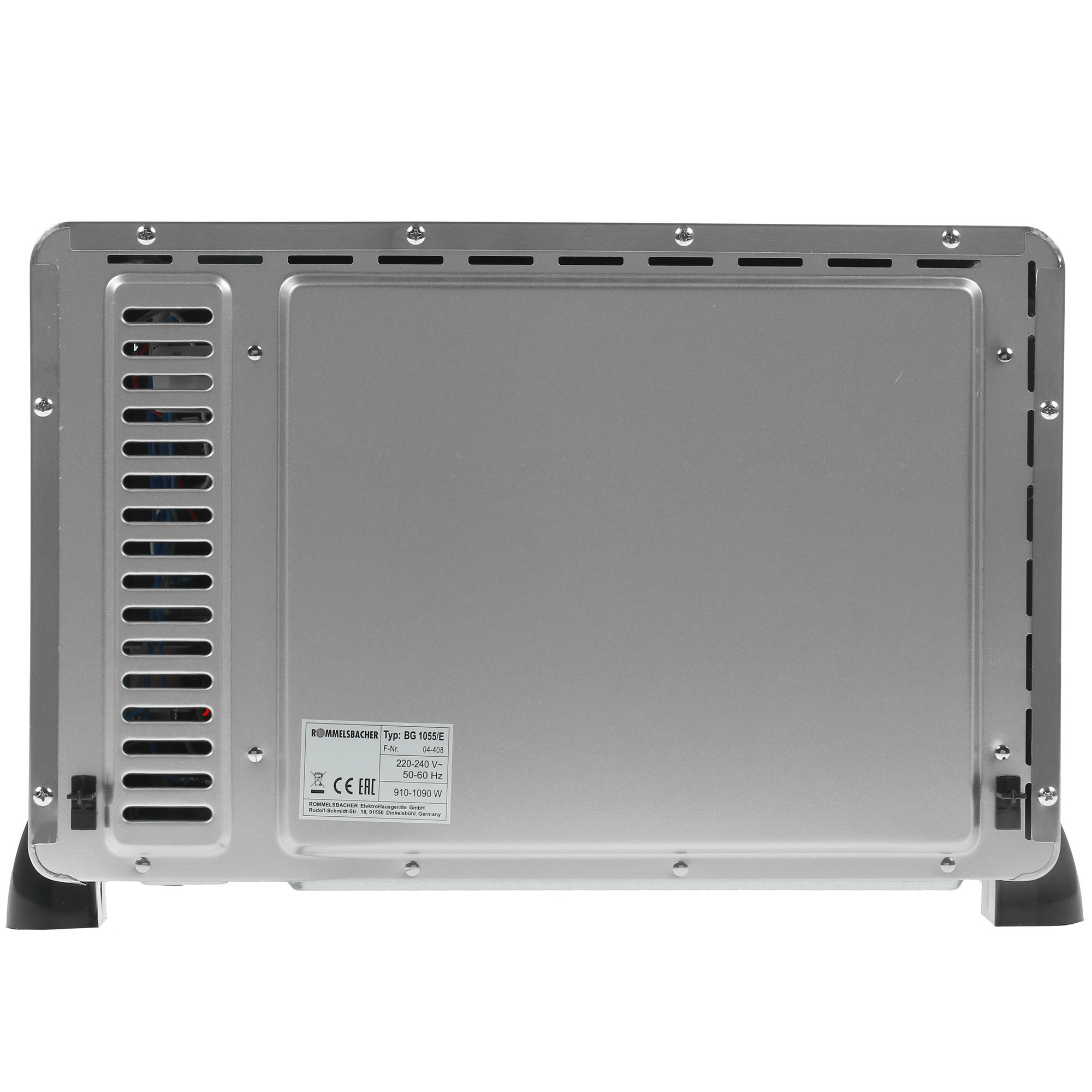 8117063 Мини-печь Rommelsbacher BG 1055/E серебристый STDN-0073328 - Вид №6
