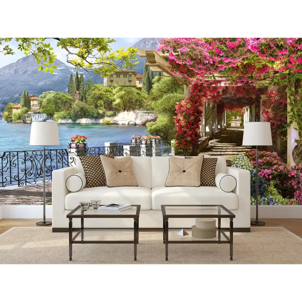 Фотообои Озеро Комо бумажные 368x254см WM-92 POSTERMARKET STLM-2124767 - Вид №1