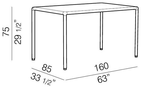 REXITE Прямоугольный стол из хрусталя sun-id-1351376 - Вид №2