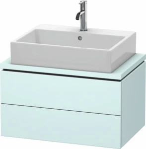 LC580600909 Тумбочка для компактной консоли L-Cube #LC5806 720 x 477 мм Светло-голубой матовый декор