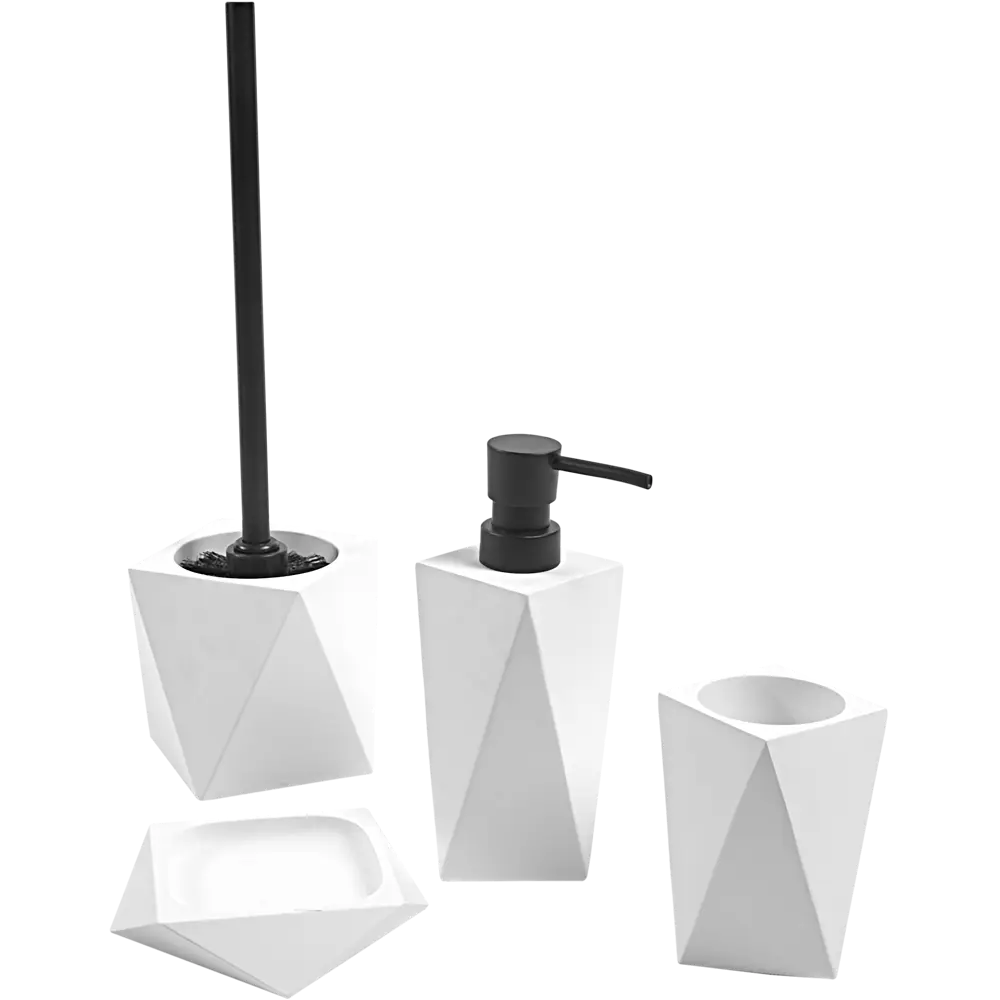 Дозатор для жидкого мыла Vidage Isbirni полирезина цвет белый STLM-2083967 - Вид №3