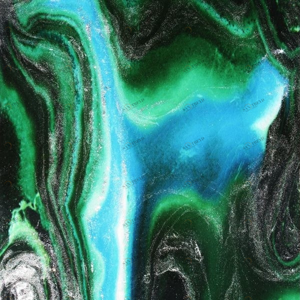 Арт-панель на холсте Alex Turco Minerals Malachite In Green MALACHITEINGREEN