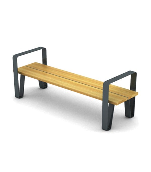 Стальная и деревянная скамья без спинки LAB23 COURT ARCH-00068054 - Вид №20