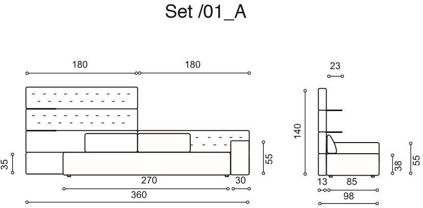 Twils Lounge Модульный диван Set sun-id-1347310 - Вид №20