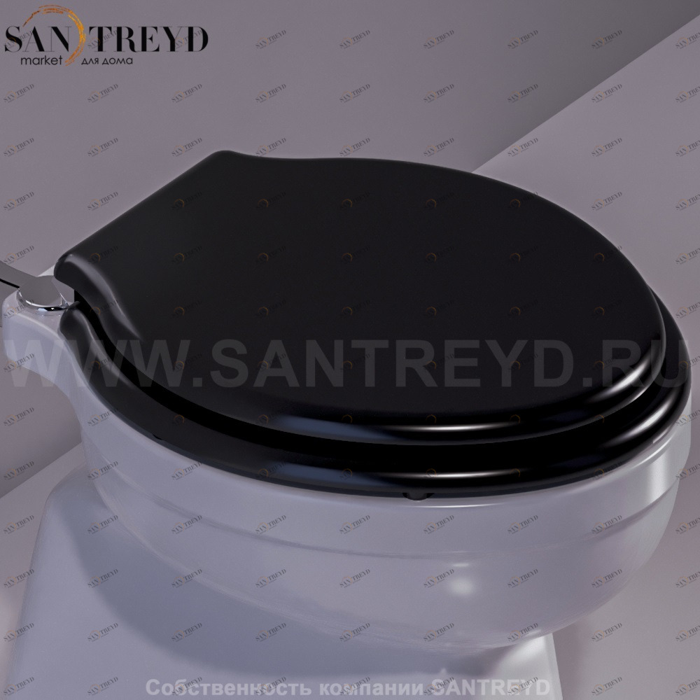 LO006D03NEROCR Крышка сиденье для унитаза Simas Londra