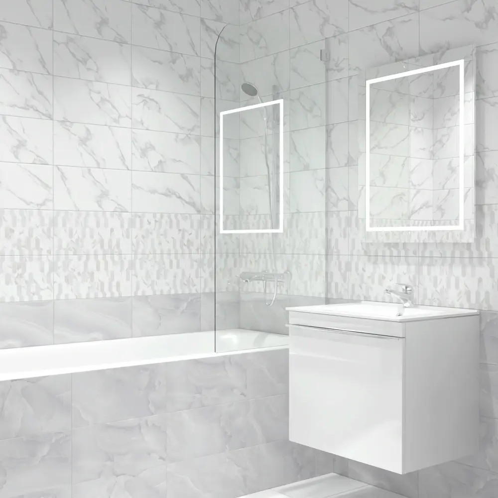 Настенная плитка KREAFORTA Mersey Hexo 20x40 см 1.62 м² матовая цвет серый STLM-2145526 - Вид №6