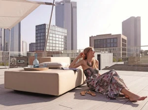 April Furniture Квадратный садовый пуф Loop