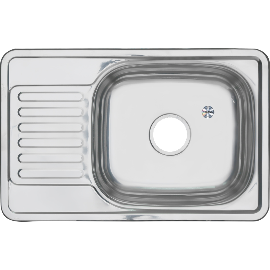 Мойка 6642 U MELANA 0,8/180 врезная прямоугольная с сифоном (220 t *10) 220 t (*10) - Вид №1