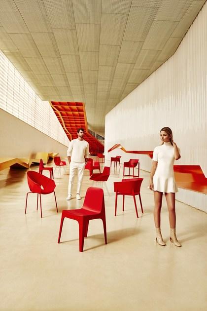 VONDOM Садовый стул из полипропилена Solid sun-id-1355652 - Вид №2