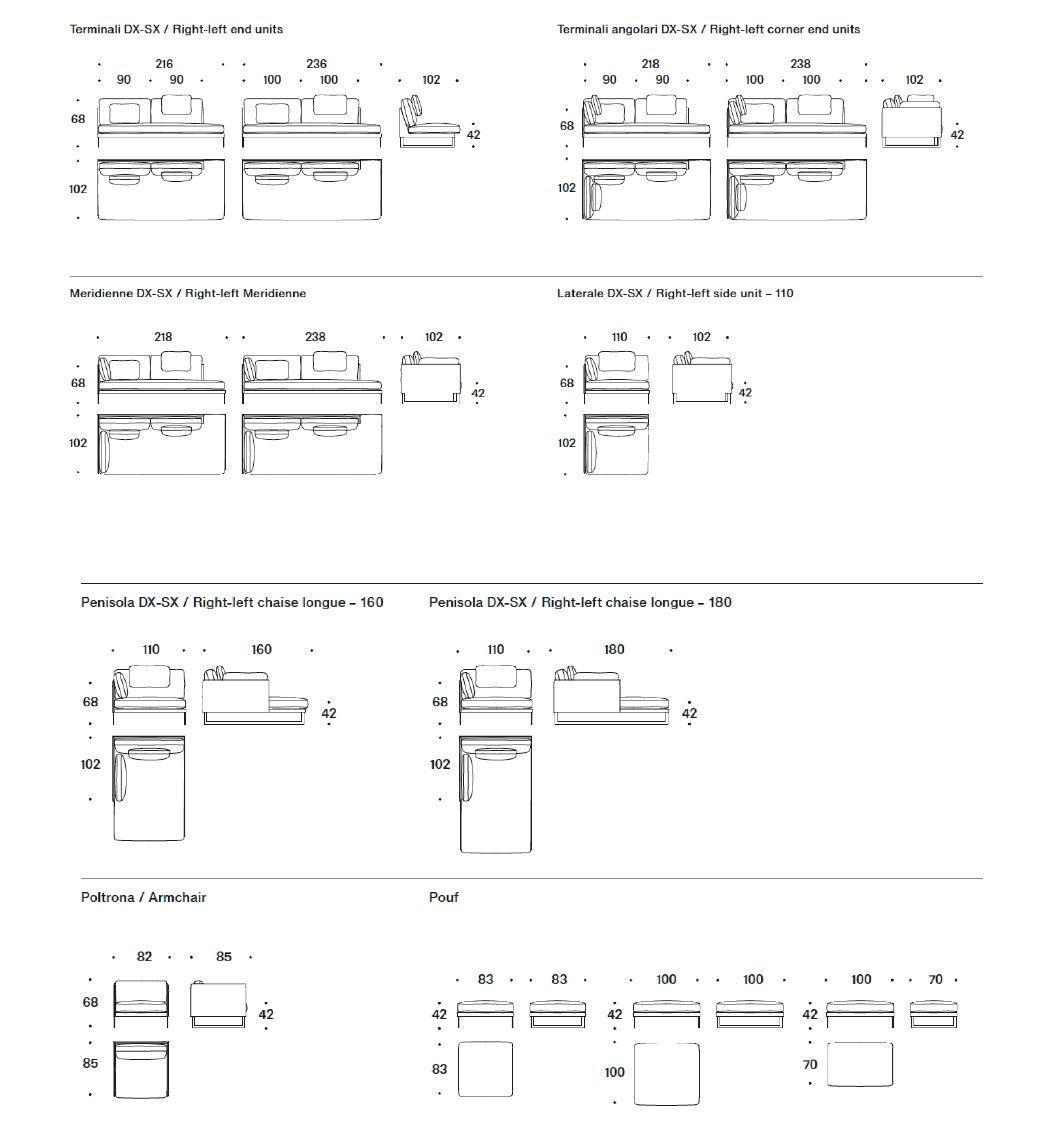 Ткань диван Saba Italia Ливингстон ARCH-00064355 - Вид №10