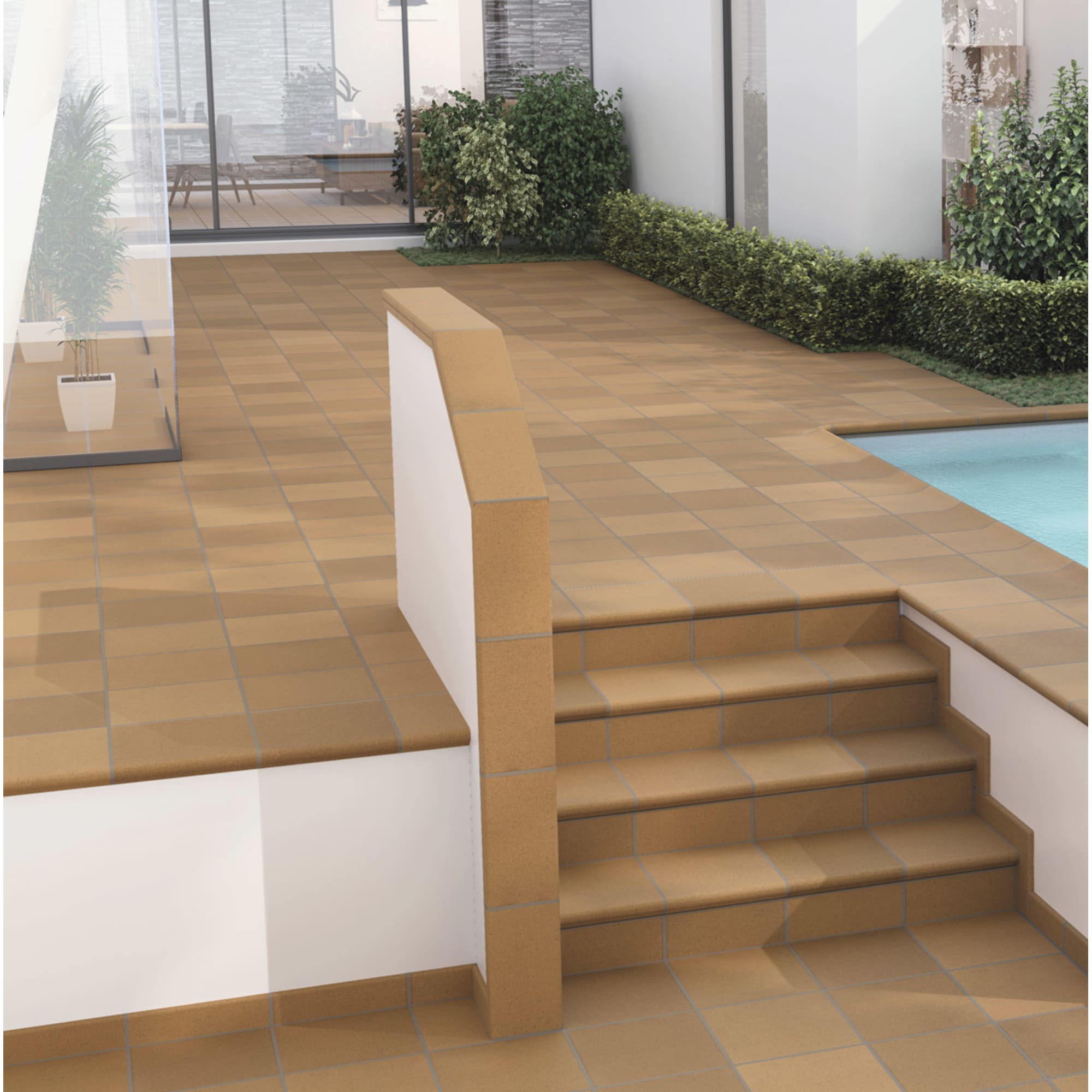 12837908 Плитка Base 33х33 см, 0.76 м2 клинкер цвет коричневый Gresan Natural Santreyd  - Вид №2