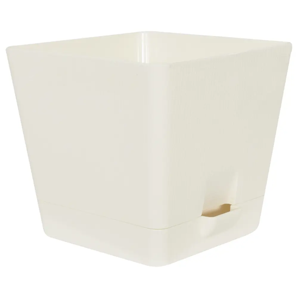 Горшок Le Parterre от ТЕК.А.ТЕК — кремовый пластиковый для растений с системой полива 14081796 Партер STLM-0004245