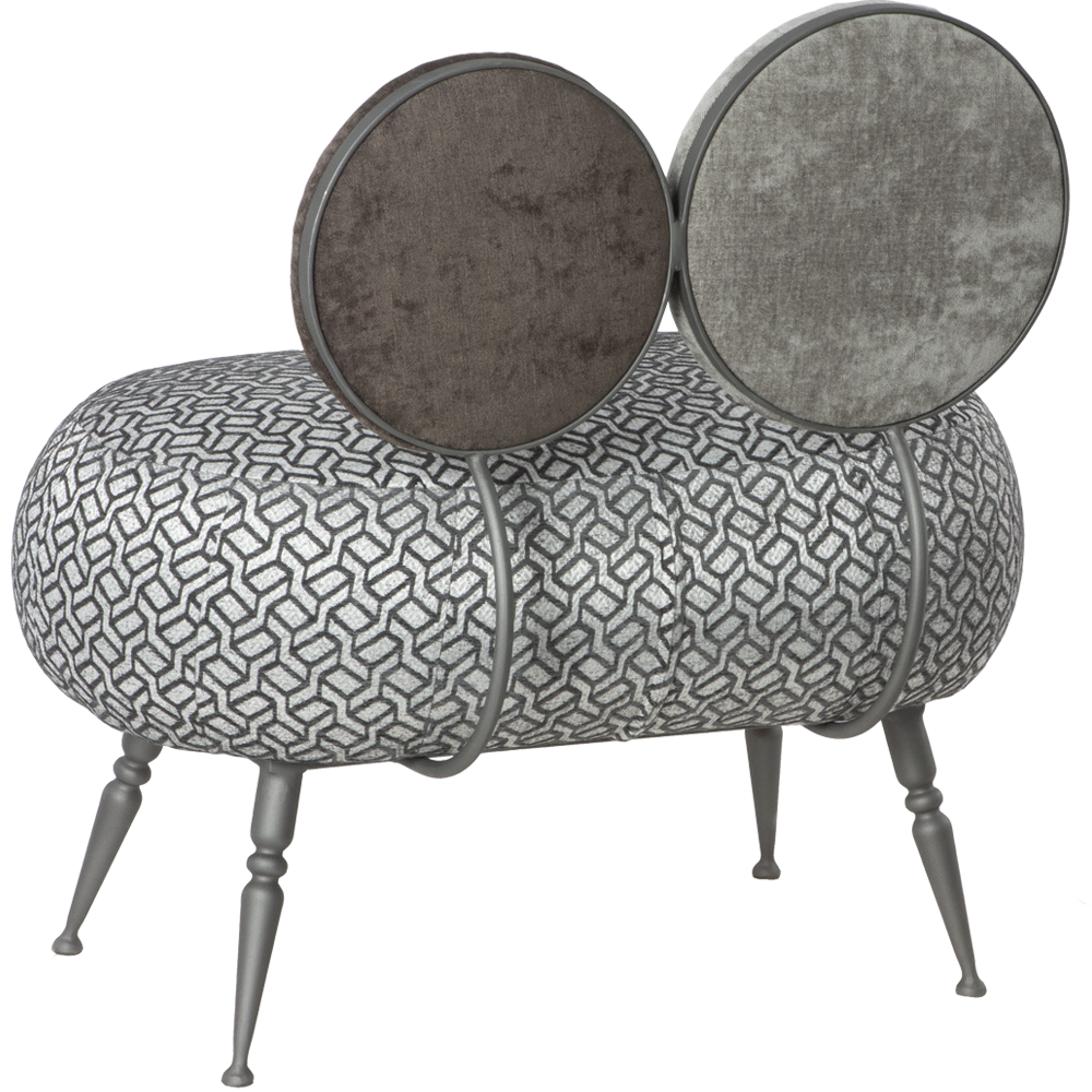 14034 Банкетка Французик Люкс Грей BOGACHO 4627174556223 - Вид №1