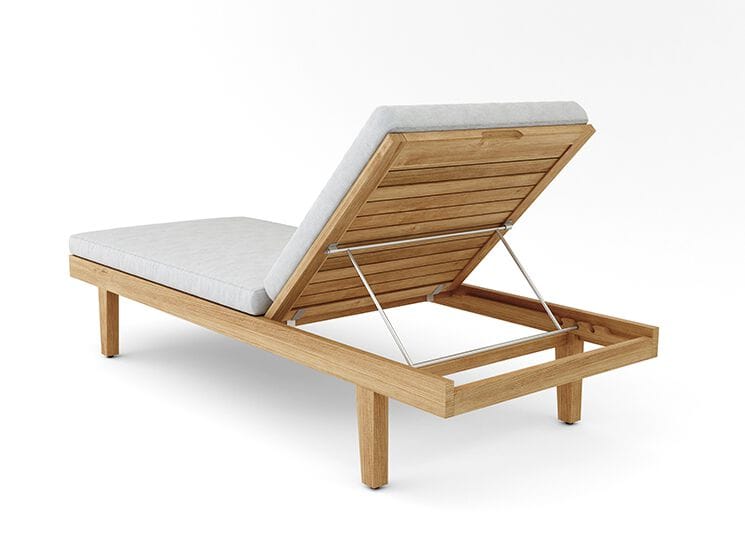 Садовая кровать с откидной спинкой из тикового дерева Walters Resort ARCH-00007240 - Вид №3