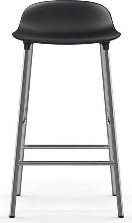 603158 Барный стул 65 см, хромированный, черный, Normann Copenhagen Form - Вид №1