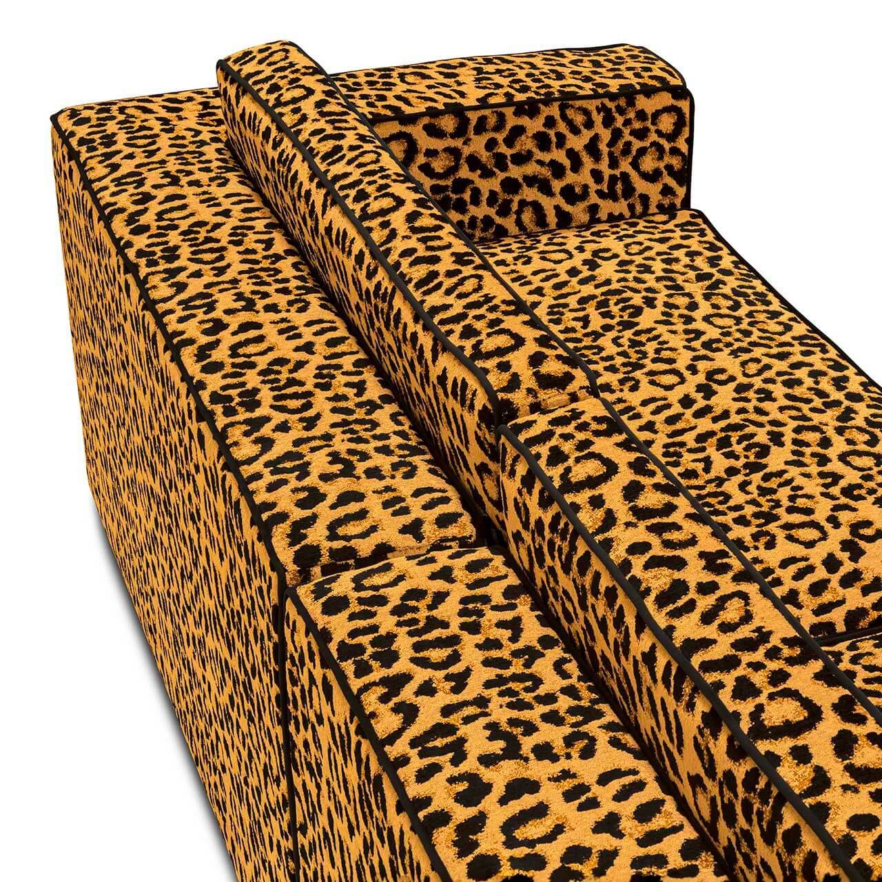 700489-LP ABHIKA ДИВАН GOTHA TWINEDGE H70 250X80 LEOPARD  - Вид №1