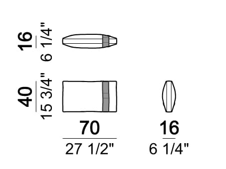 3-местный тканевый садовый диван Arketipo PUNTA ALA ARCH-00094189 - Вид №8