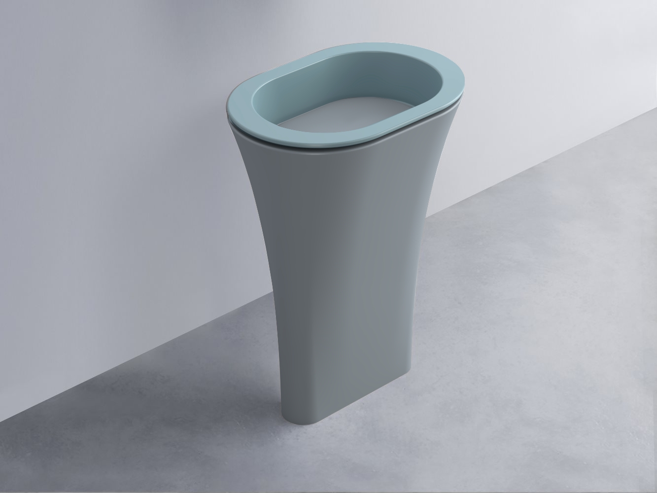 AMLA65-PL+AMPILO-BR+AMCOLO-BR Раковина Amedeo Ovale отдельностоящая cielo Enjoy + Amedeo Ceramica Cielo