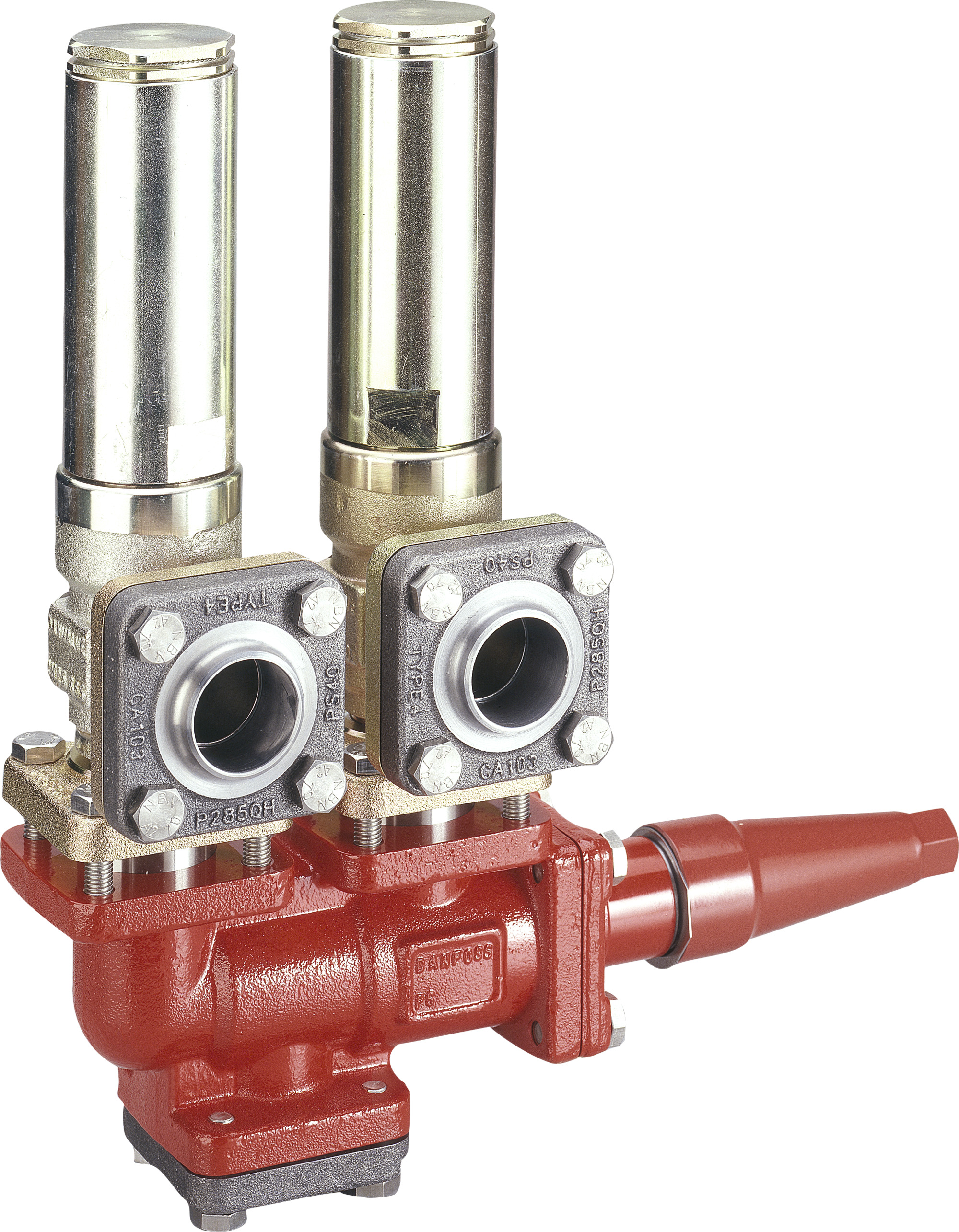 Danfoss DSV — многоходовые запорные клапаны для предохранительных клапанов DSV 2 Клапан запорный двойной 148F3011  - Вид №9