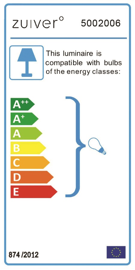 Лампа подвесная Big Glow, хром Zuiver 5002006 - Вид №9