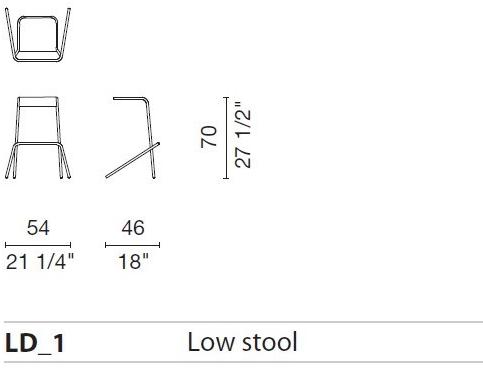 Cappellini Штабелируемый табурет из окрашенного металла sun-id-1456521 - Вид №4
