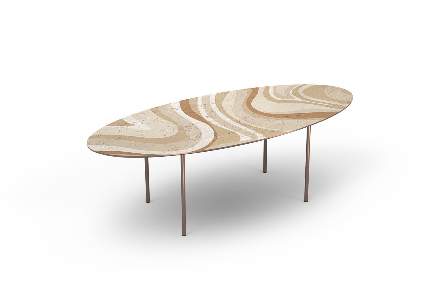 Металлический овальный журнальный столик MOMENTI Home &amp ARCH-00045905 - Вид №2