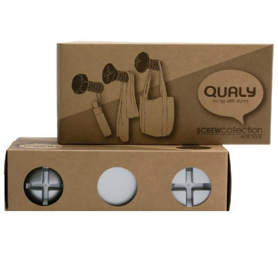 Набор вешалок screw 3 шт. белый QUALY  253701 Белый  - Вид №4