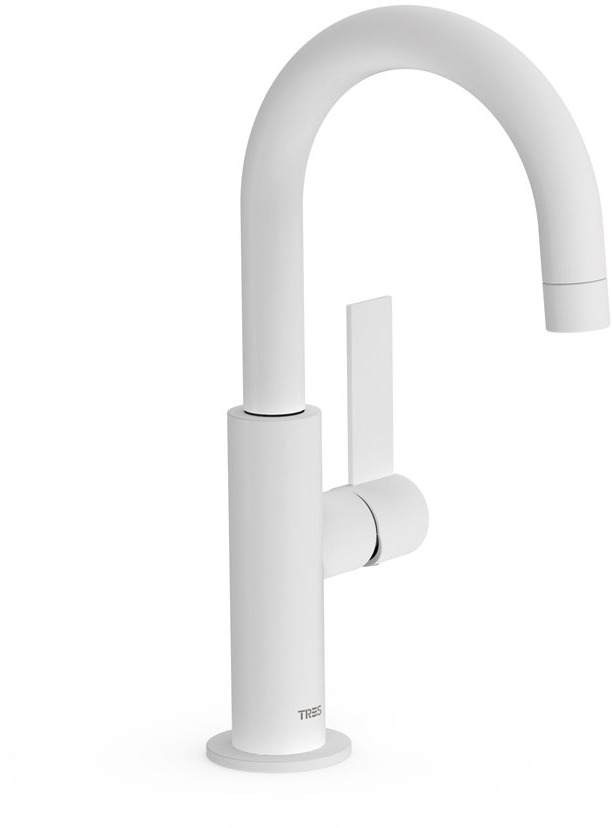 ПРОЕКТ-Смеситель для умывальника TRES с одной ручкой и боковым рычагом-21190401BM TRES